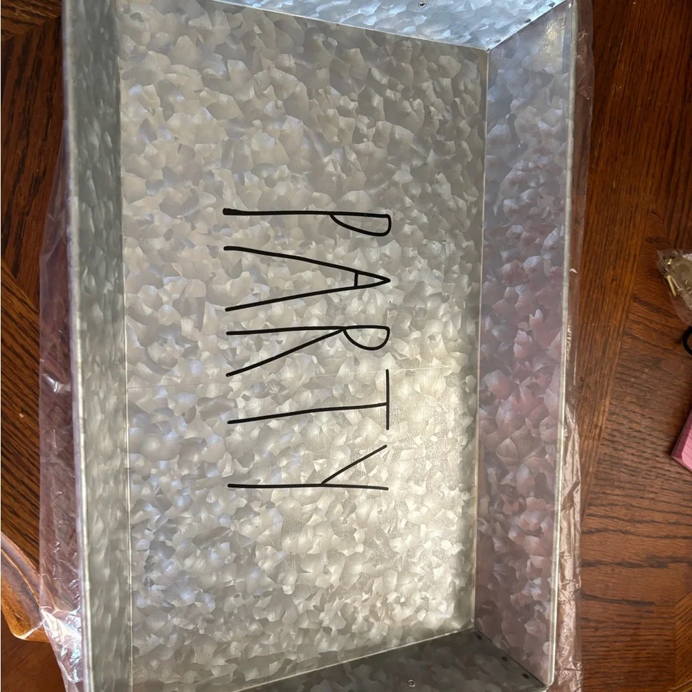 Galvanized Metal Party Tray